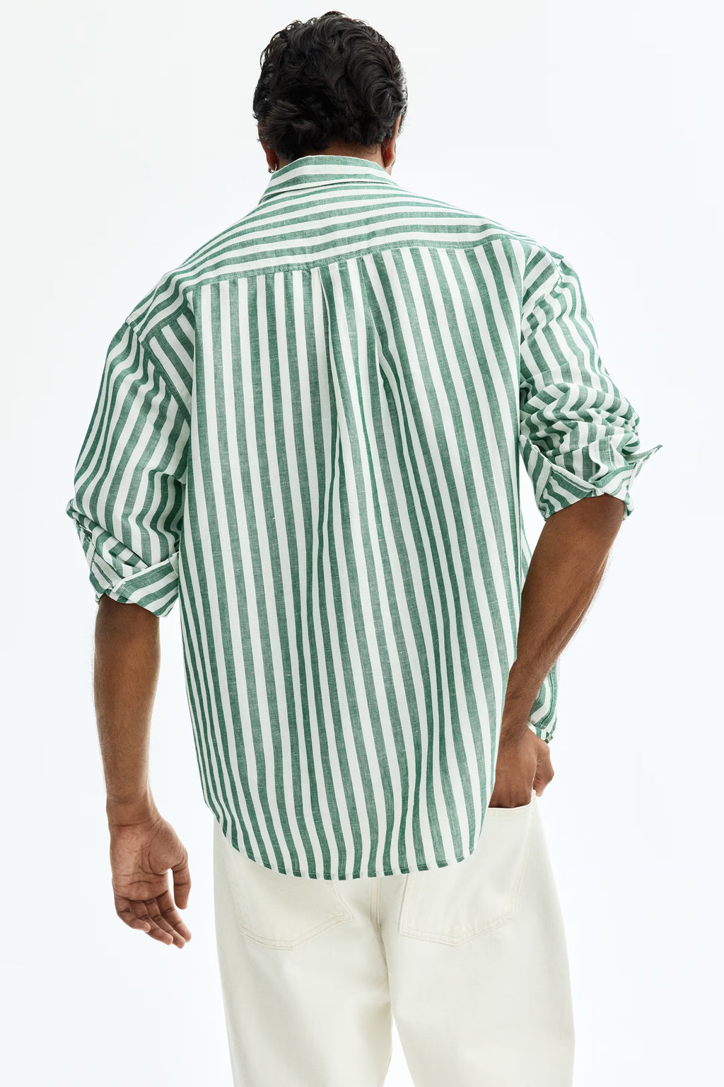 Sage Royale Striped Shirt