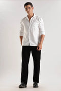 Black Regular Fit Linen Pants