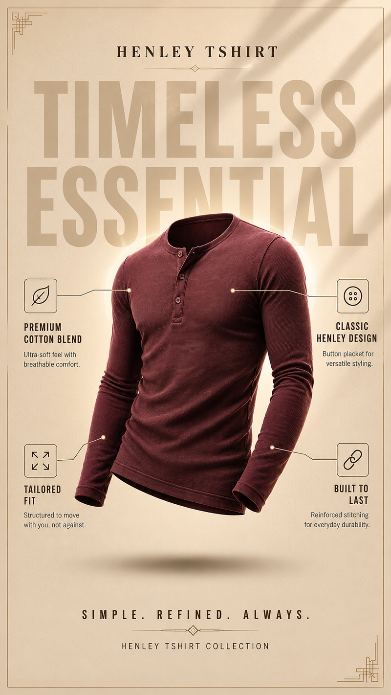 HENLEY TSHIRT