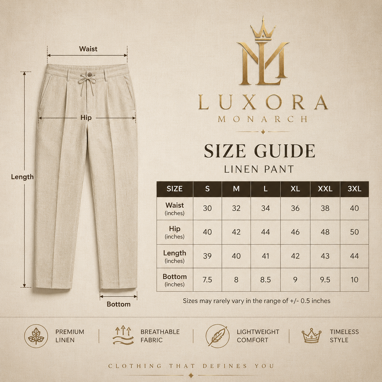 Olive Regular Fit Linen Pants