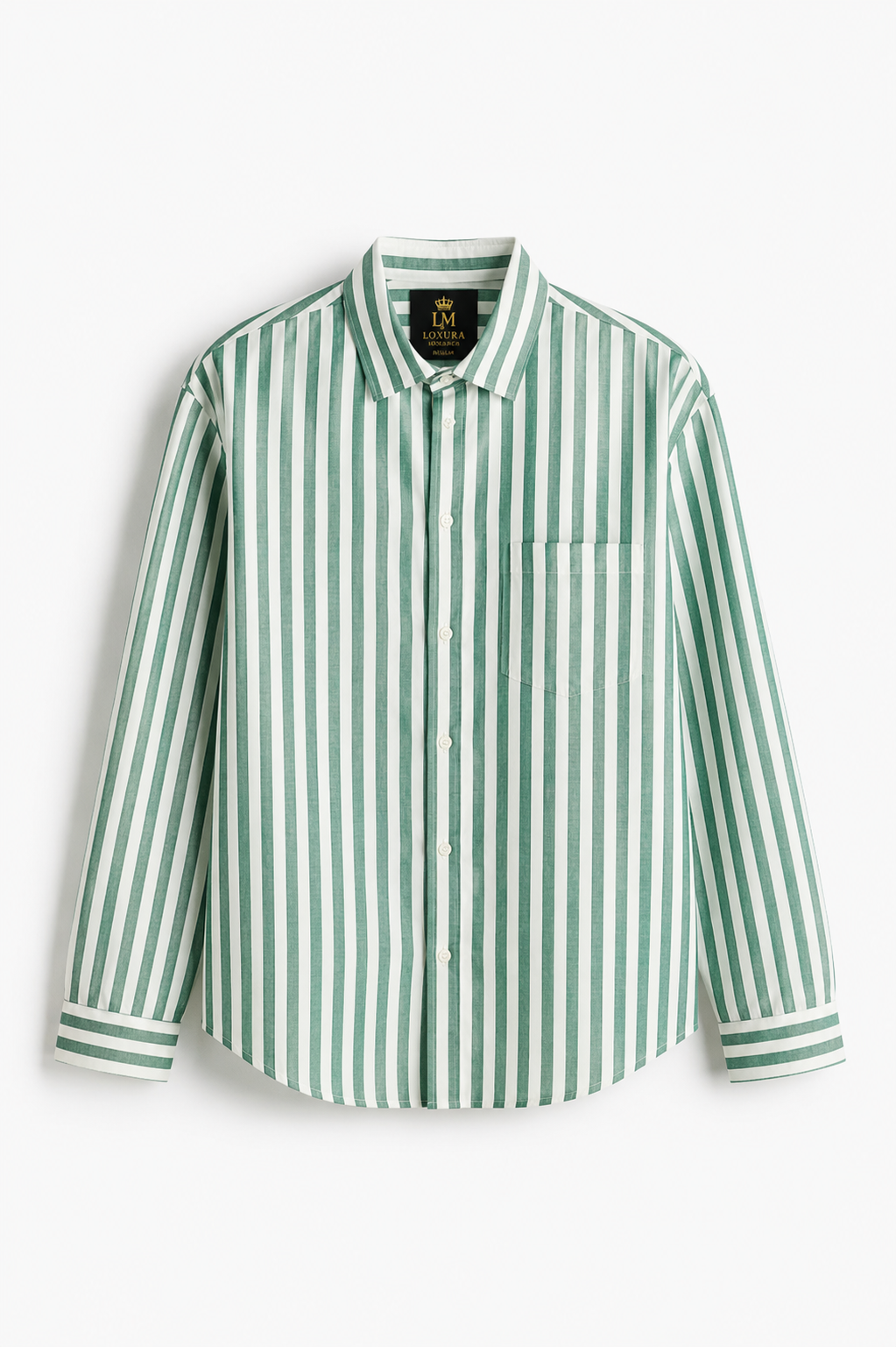 Sage Royale Striped Shirt