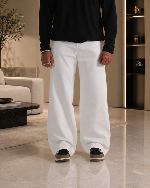 CHALK WHITE BAGGY