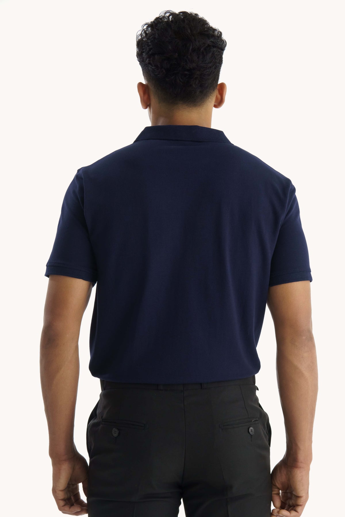 Summer Navy Blue Polo Shirt