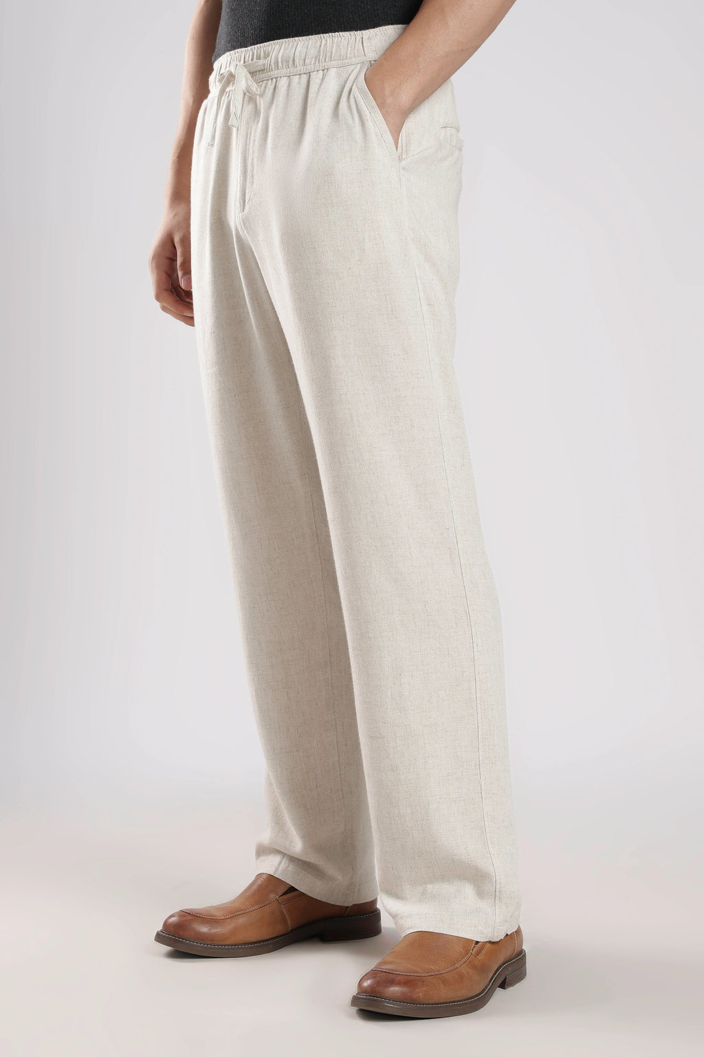 Relaxed fit Linen Pants Beige