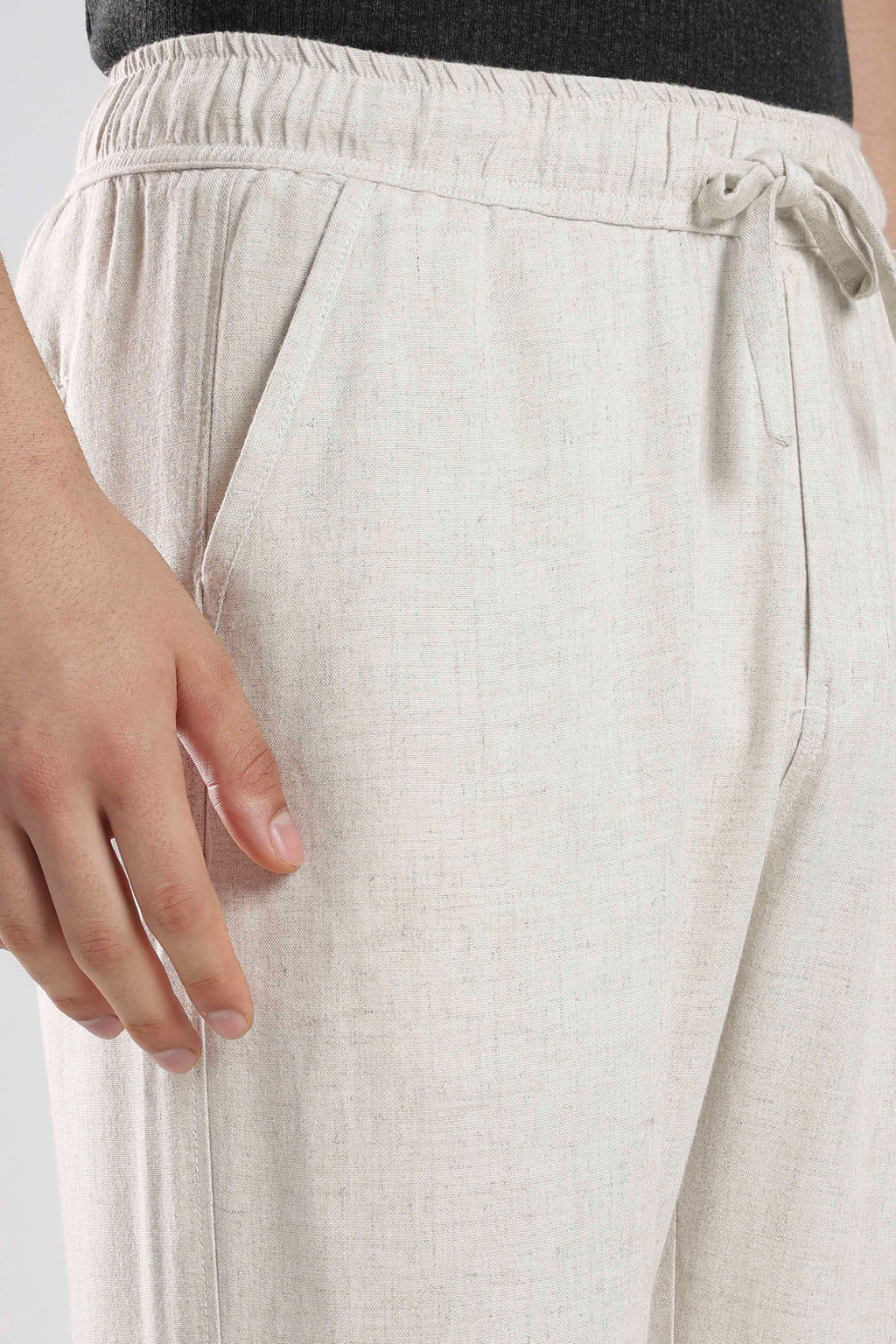 Relaxed fit Linen Pants Beige