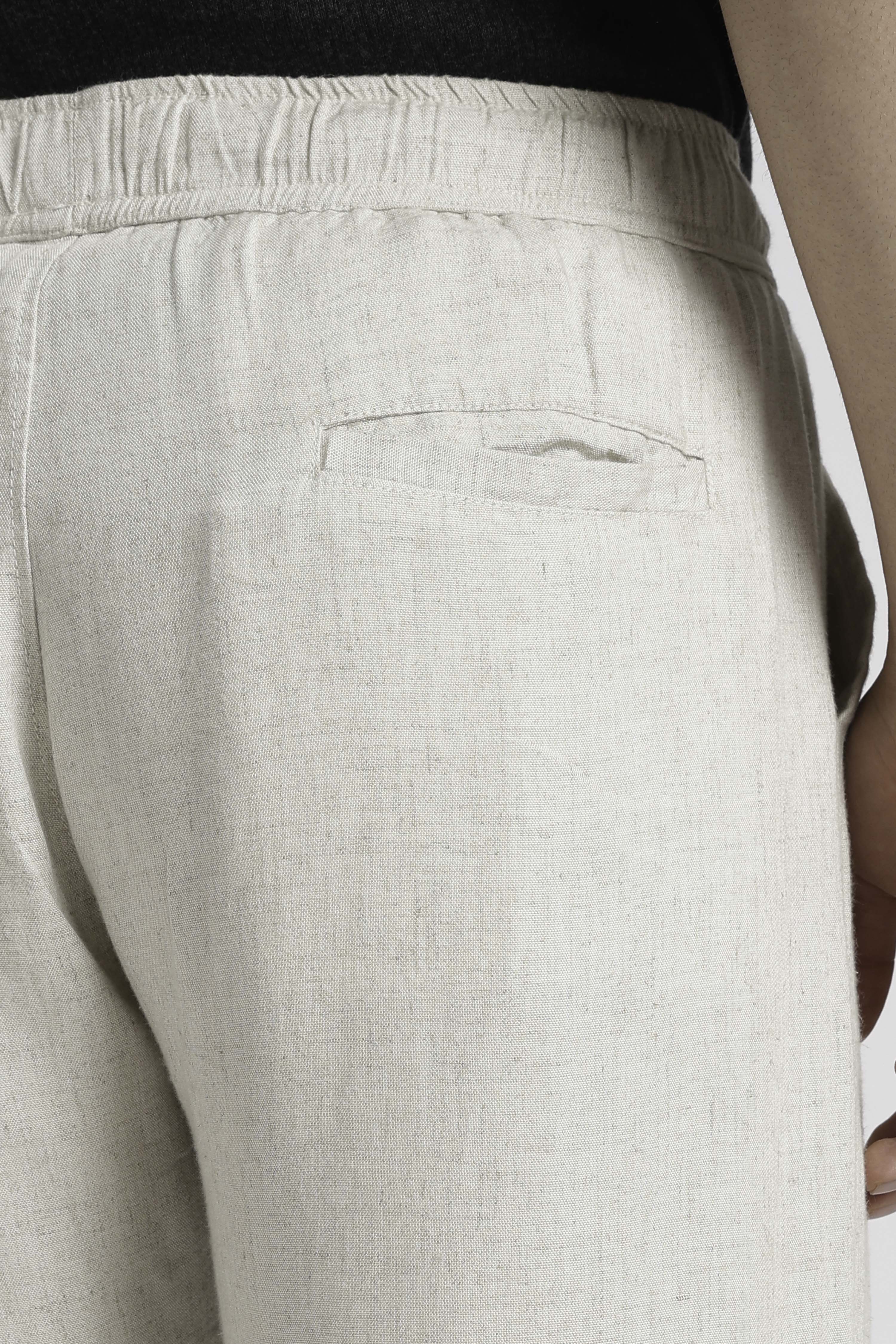 Relaxed fit Linen Pants Beige