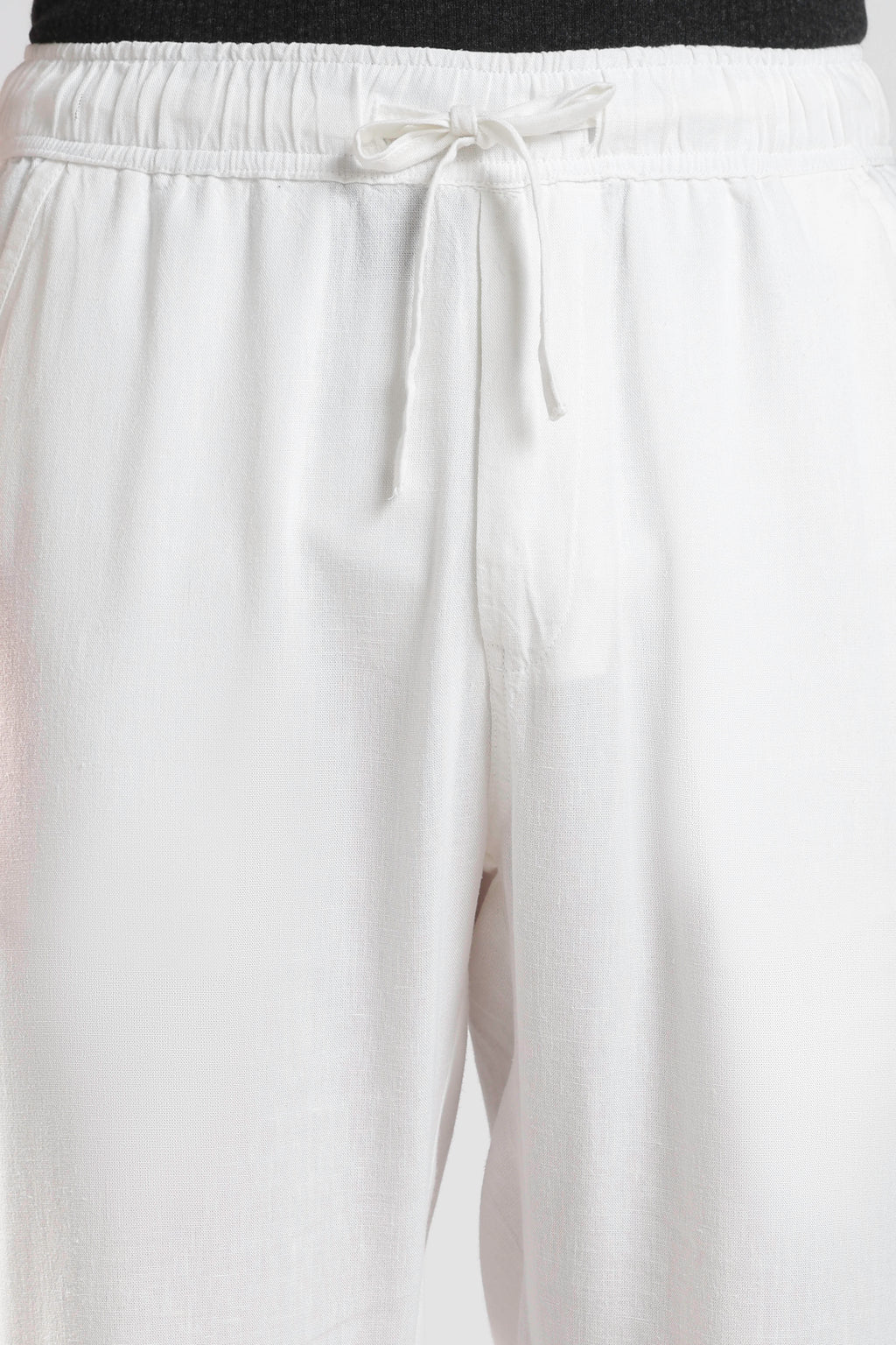 Relaxed Linen Pants White