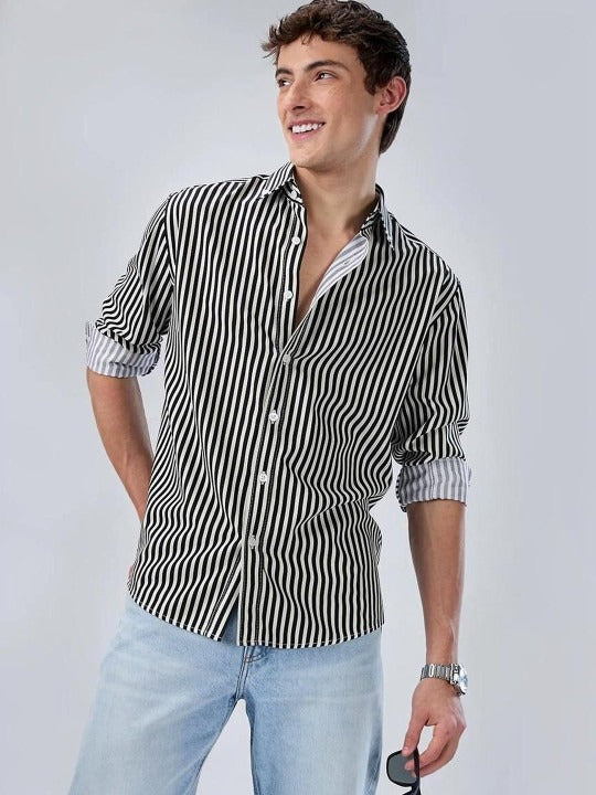 Noirline Contrast Stripe Shirt