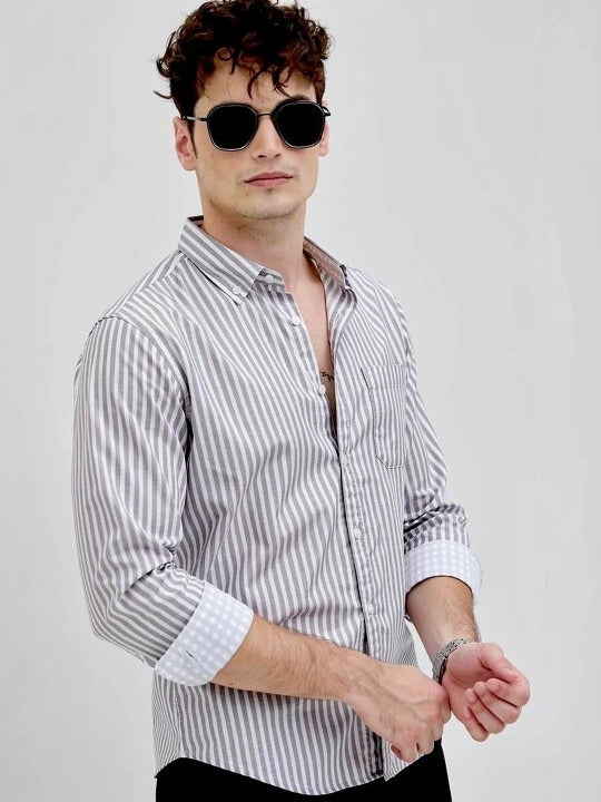 Greyline Striped Oxford Shirt