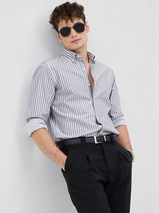 Greyline Striped Oxford Shirt