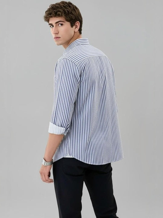 Navyline Vertical Stripe Shirt