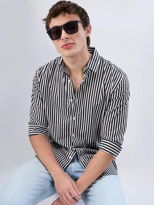 Noirline Contrast Stripe Shirt