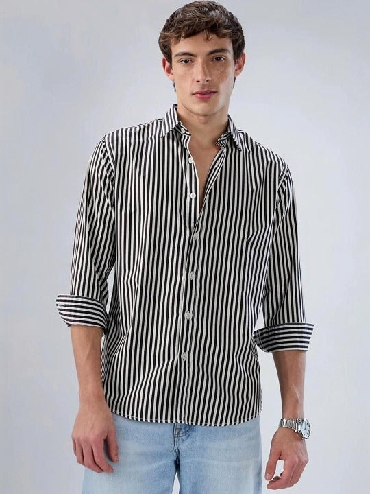Noirline Contrast Stripe Shirt